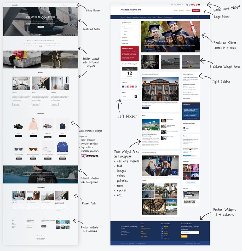 Wordpress Themes and Templates