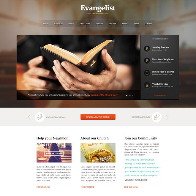 Church Theme - Themefuse.com