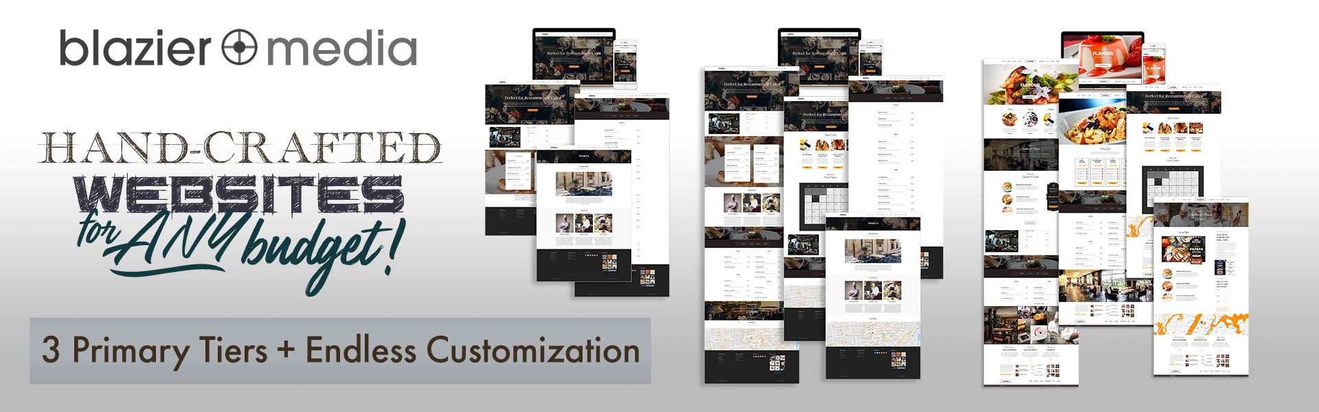Website package examples for BlazierMedia