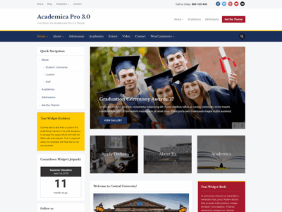Academia Wordpress Theme