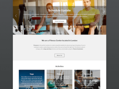 Presence Fitness Theme